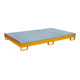 Bauer Südlohn Bac de rangement avec insert PE RW-GR 2200-1 PE, peint, orange jaune