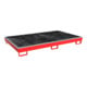 Bauer Südlohn Bac de rangement avec insert PE RW-GR 2200-1 PE, peint, rouge feu