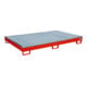Bauer Südlohn Bac de rangement avec insert PE RW-GR 2200-1 PE, peint, rouge feu