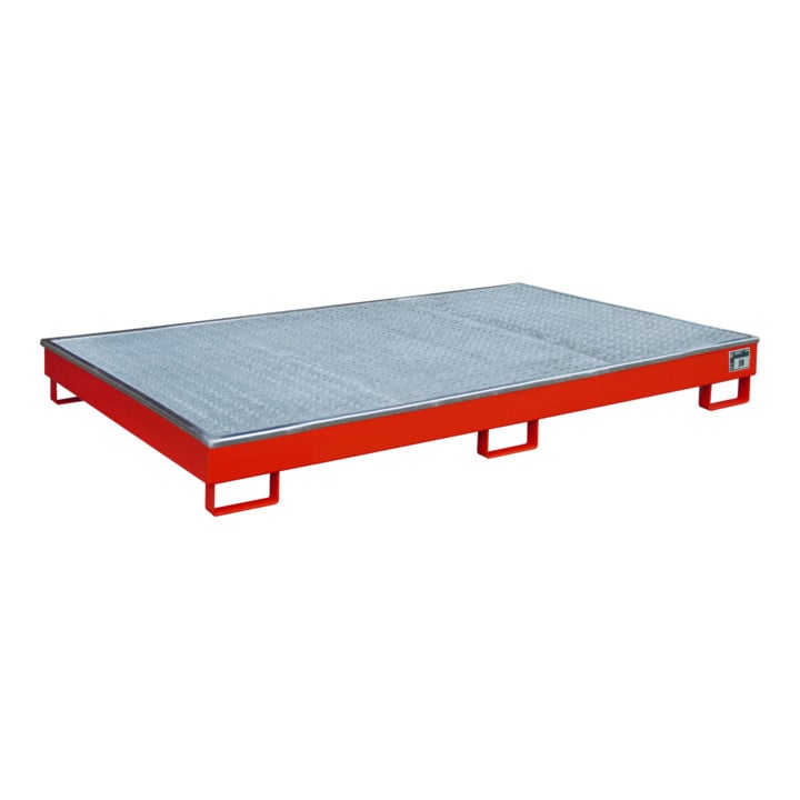 Bauer Südlohn Bac de rangement avec insert PE RW-GR 2200-1 PE, peint, rouge feu