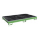 Bauer Südlohn Bac de rangement avec insert PE RW-GR 2200-1 PE, peint, vert réséda