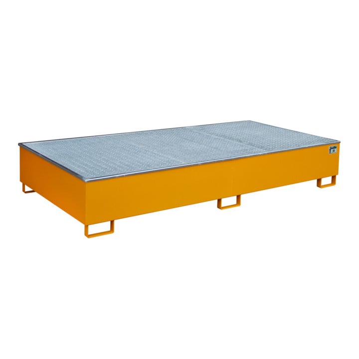 Bauer Südlohn Bac de rayonnage avec insert PE RW-GR 2700-3 PE, peint, orange jaune