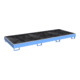 Bauer Südlohn Bac de rayonnage avec insert PE RW-GR 3300-2 PE, peint, bleu clair