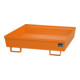 Bauer Südlohn Bac de récupération AO-4/A, peint, orange jaune