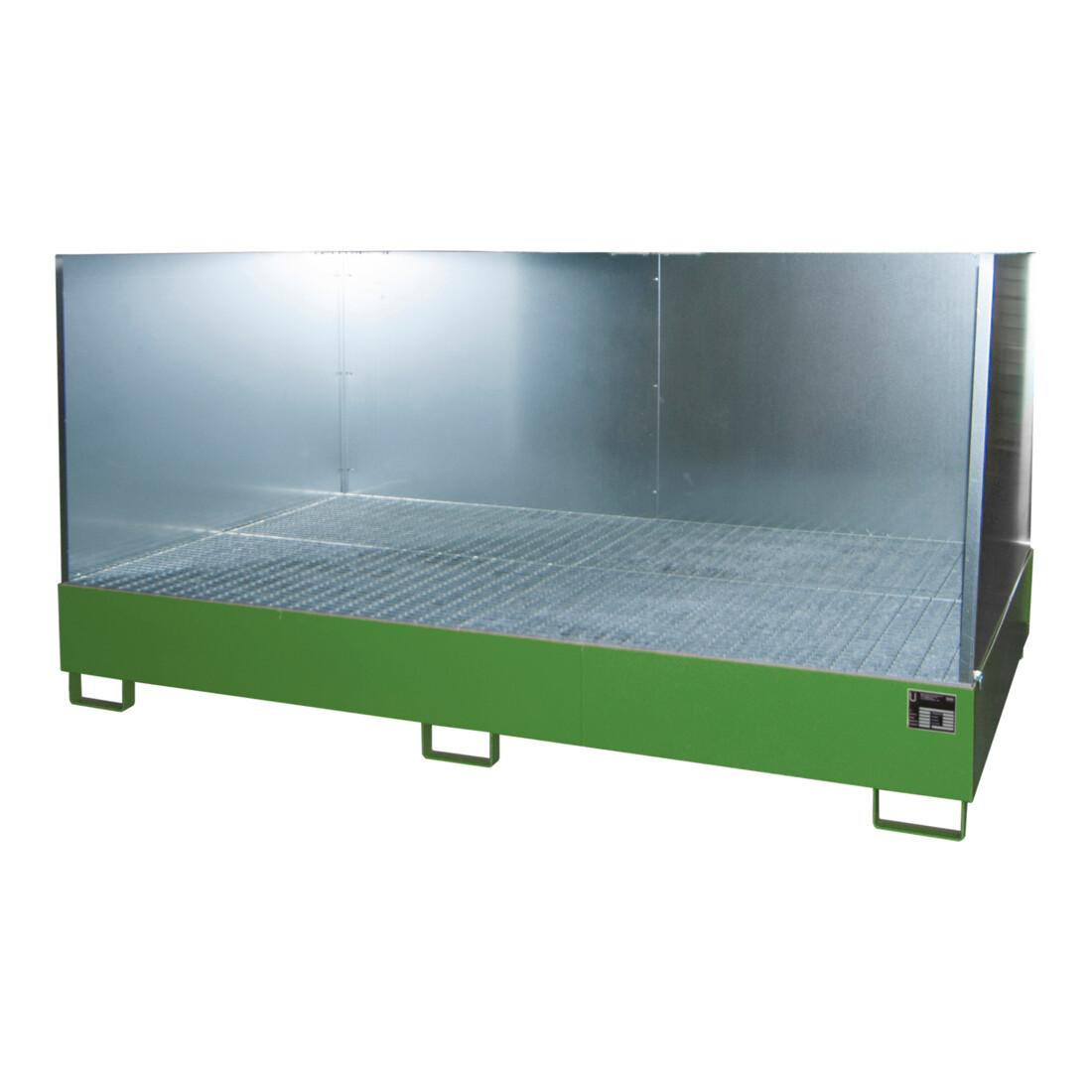 Bauer Südlohn Bac de récupération AW 1000-10F/SW, peint, vert réséda