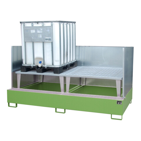 Bauer Südlohn Bac de récupération AWA 1000-2/SW, peint, vert réséda