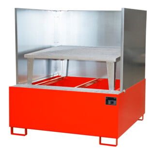 Bauer Südlohn Bac de récupération AWA 1000/SW, peint, rouge feu