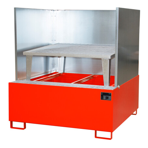 Bauer Südlohn Bac de récupération AWA 1000/SW, peint, rouge feu