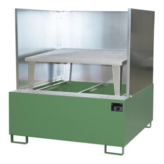 Bauer Südlohn Bac de récupération AWA 1000/SW, peint, vert réséda