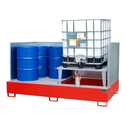 Bauer Südlohn Bac de récupération AWA 21/SW, peint, rouge feu