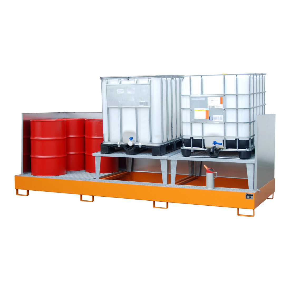 Bauer Südlohn Bac de récupération AWA 32/SW, peint, orange jaune