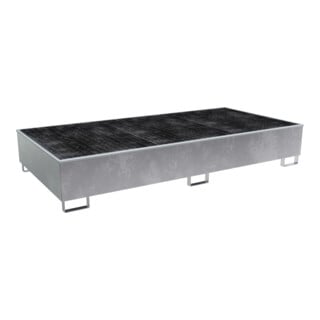 Bauer Südlohn Bac de rétention avec insert PE RW-GR 2700-3 PE, galvanisé à chaud