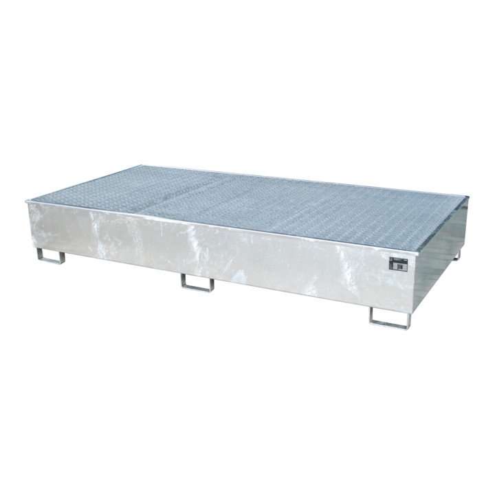 Bauer Südlohn Bac de rétention avec insert PE RW-GR 2700-3 PE, galvanisé à chaud