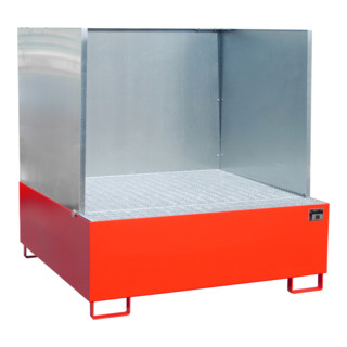 Bauer Südlohn Bac de rétention AW 800/SW, peint, rouge feu