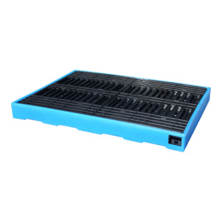 Bauer Südlohn Bac de rétention GREEN-LINE PE BWP-PE 300, polyéthylène robuste, bleu
