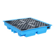 Bauer Südlohn Bac de rétention GREEN-LINE PE WP-PE 4/2, polyéthylène robuste, bleu