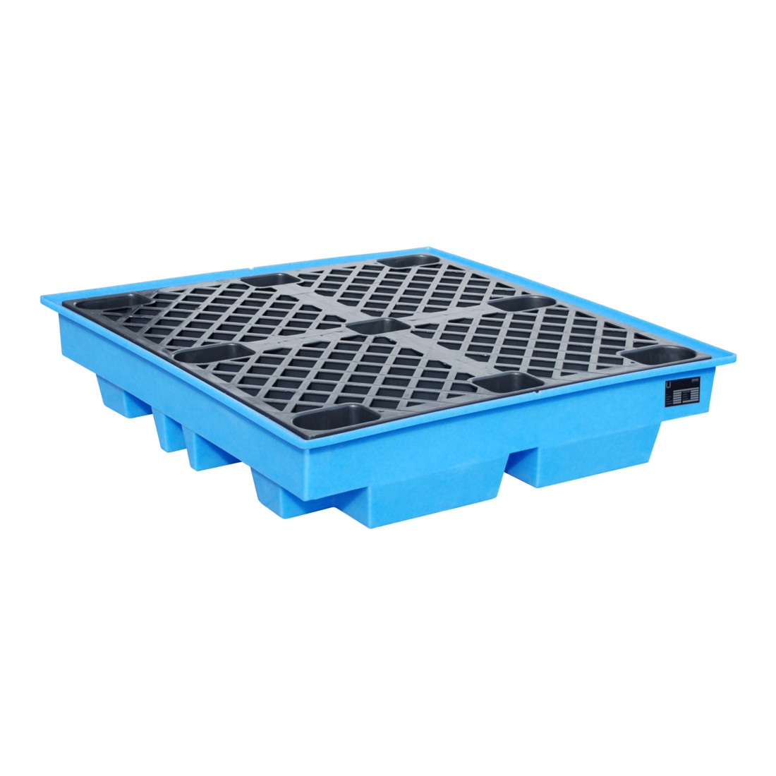 Bauer Südlohn Bac de rétention GREEN-LINE PE WP-PE 4/2, polyéthylène robuste, bleu