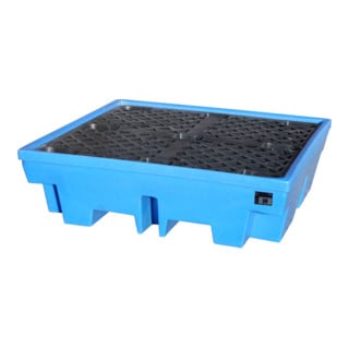 Bauer Südlohn Bac de rétention GREEN-LINE PE WP-PE 4/4, polyéthylène robuste, bleu