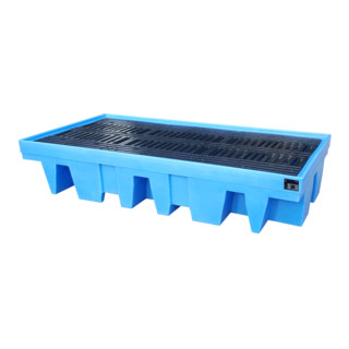 Bauer Südlohn Bac de rétention GREEN-LINE PE WP-PE 8/11, polyéthylène robuste, bleu