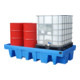 Bauer Südlohn Bac de rétention GREEN-LINE PE WP-PE 8/11, polyéthylène robuste, bleu