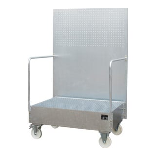 Bauer Südlohn Bac de rétention mobile avec paroi perforée LPW 200-2, galvanisé à chaud