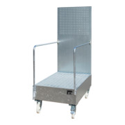 Bauer Südlohn Bac de rétention mobile avec paroi perforée LPW 200-3, galvanisé à chaud