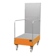 Bauer Südlohn Bac d'égouttement mobile avec paroi en tôle perforée LPW200-3, laqué-1