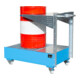Bauer Südlohn Bac de rétention mobile avec paroi perforée LPW 200-4, peint, bleu clair
