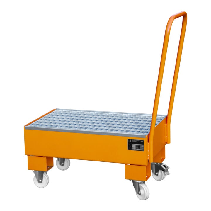 Bauer Südlohn Bac de rétention mobile AW 60-1 SR, peint, orange jaune