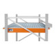 Bauer Südlohn Bac suspendu avec insert PE EHW 1800 PE, laqué, orange jaune