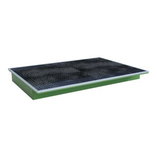 Bauer Südlohn Bac suspendu avec insert PE EHW 1800 PE, peint, vert réséda