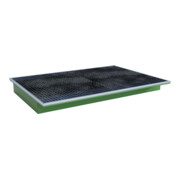 Bauer Südlohn Bac suspendu avec insert PE EHW 1800 PE, peint, vert réséda