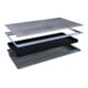 Bauer Südlohn Bac suspendu avec insert PE EHW 2200 PE, peint, gris souris-3