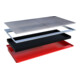 Bauer Südlohn Bac suspendu avec insert PE EHW 2200 PE, peint, rouge feu-3