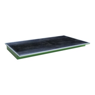 Bauer Südlohn Bac suspendu avec insert PE EHW 2200 PE, peint, vert réséda