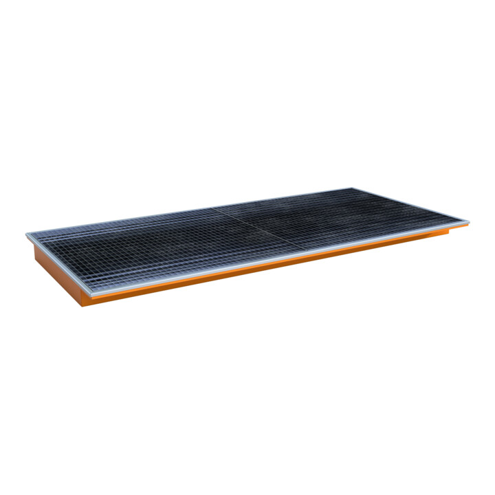 Bauer Südlohn Bac suspendu avec insert PE EHW 2700 PE, peint, orange jaune