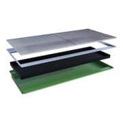 Bauer Südlohn Bac suspendu avec insert PE EHW 2700 PE, peint, vert réséda-3