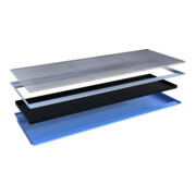 Bauer Südlohn Bac suspendu avec insert PE EHW 3300 PE, peint, bleu clair-3