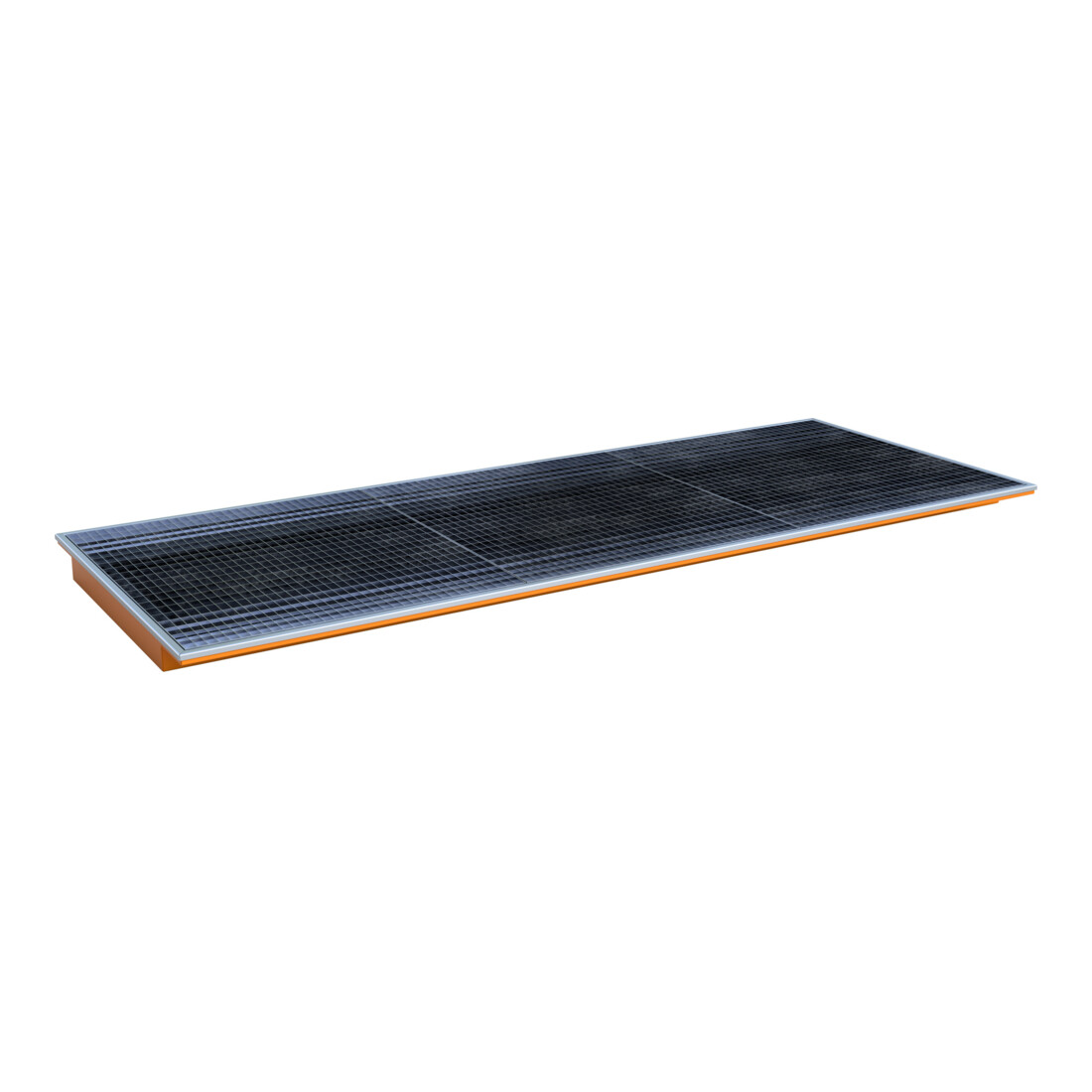 Bauer Südlohn Bac suspendu avec insert PE EHW 3300 PE, peint, orange jaune