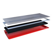 Bauer Südlohn Bac suspendu avec insert PE EHW 3300 PE, peint, rouge feu-3