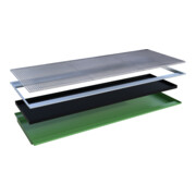 Bauer Südlohn Bac suspendu avec insert PE EHW 3300 PE, peint, vert réséda-3