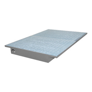 Baignoire suspendue Bauer Südlohn EHW 1800, laquée, gris souris