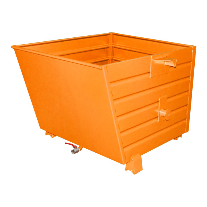 Bauer Südlohn Benne basculante à copeaux BSL 90, laquée, orange jaune