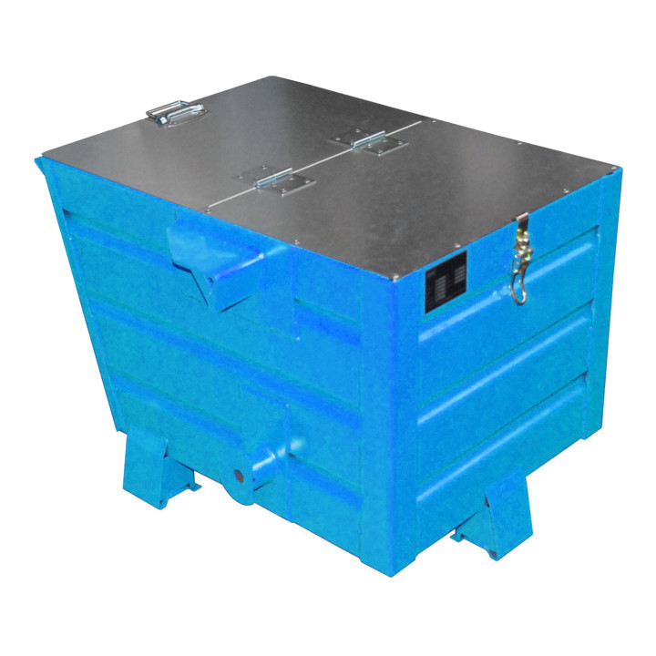 Bauer Südlohn Benne basculante empilable BSK 30, laquée, bleu clair
