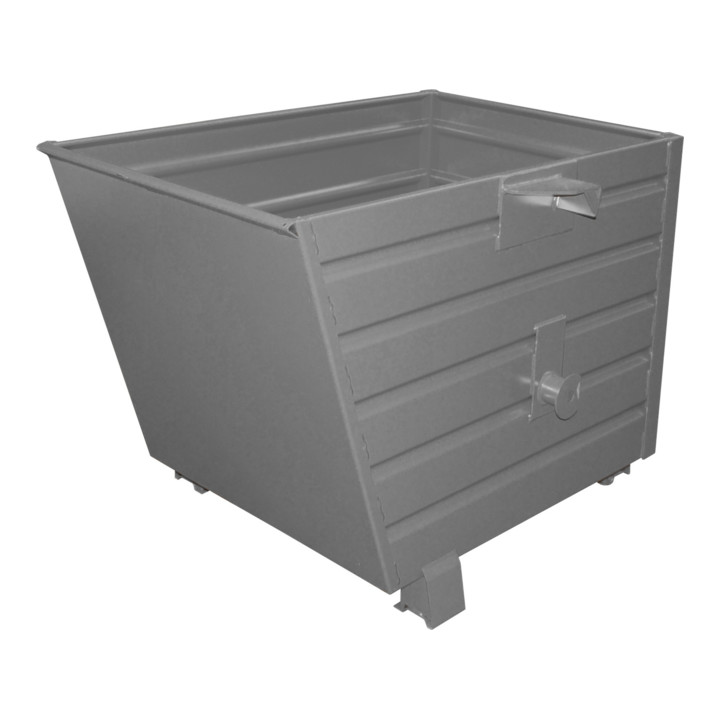 Bauer Südlohn Benne basculante empilable BSK 70, laquée, gris souris