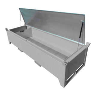 Bauer Südlohn Boîte de tubes fluorescents SL-N 220, laqué, gris souris