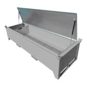 Bauer Südlohn Boîte de tubes fluorescents SL-N 220, laqué, gris souris