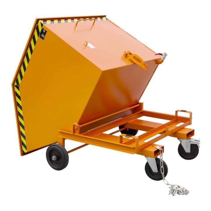 Bauer Südlohn Chariot à copeaux SKW-ET 1000, peint, orange jaune