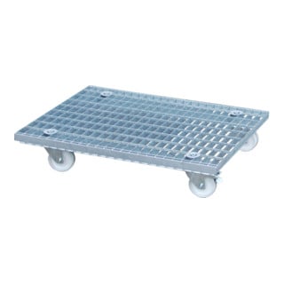 Bauer Südlohn Chariot à roulettes pour caillebotis GRW-II, galvanisé à chaud