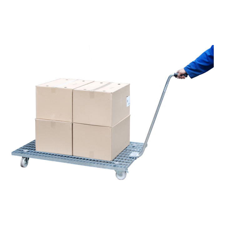 Bauer Südlohn Chariot à roulettes pour caillebotis GRW-III, galvanisé à chaud